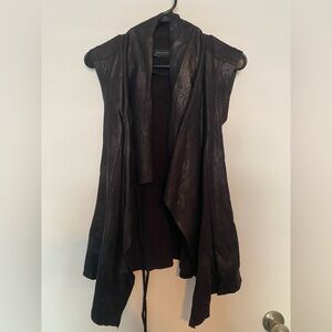 Zara Black Sleeveless Jacket